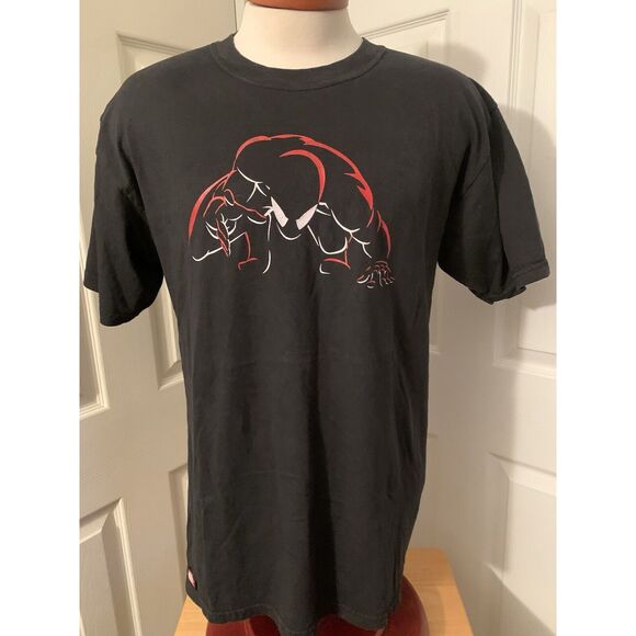 VTG Y2K Universal Studios Spider-man Double Sided Black T Shirt Size L Amazing - Picture 2 of 7